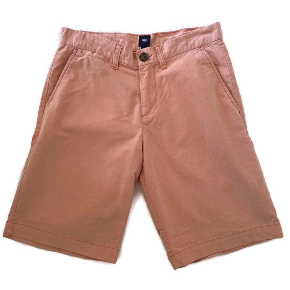 GAP Men’s Shorts Size 29 Chino Orange Cotton Flat Front Casual